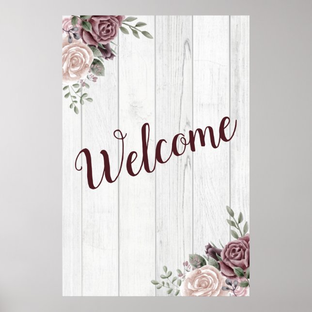 Wedding Welcome Poster (Front)