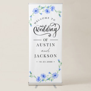 Wedding Welcome Retractable Banne Banner