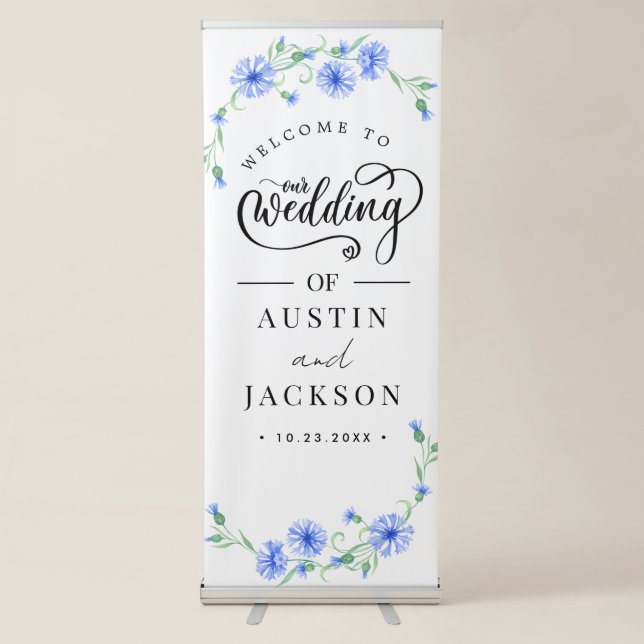  Wedding Welcome Retractable Banne Banner (Front)