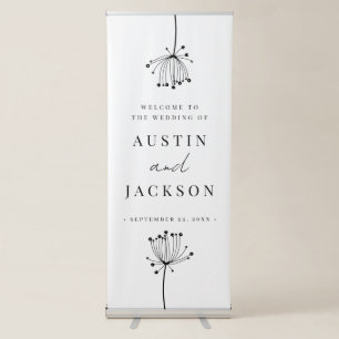 Wedding Welcome Retractable Banne Banner