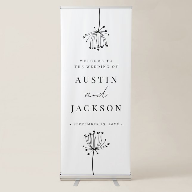  Wedding Welcome Retractable Banne Banner (Front)