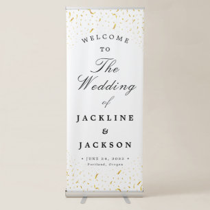 Wedding Welcome Retractable Banne Retractable Ban Banner