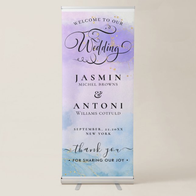 Wedding  Welcome  Retractable Banner (Front)