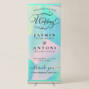 Wedding Welcome Retractable Banner
