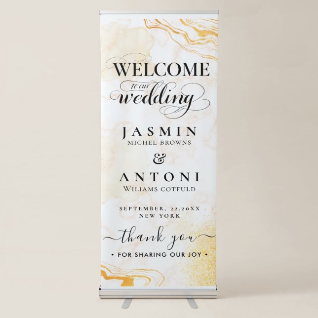 Wedding  Welcome  Retractable Banner (Front)