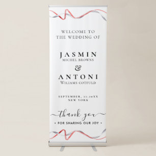 Wedding Welcome Retractable Banner