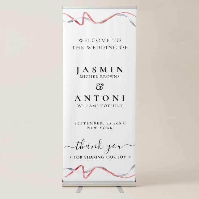 Wedding  Welcome  Retractable Banner (Front)