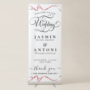 Wedding Welcome Retractable Banner