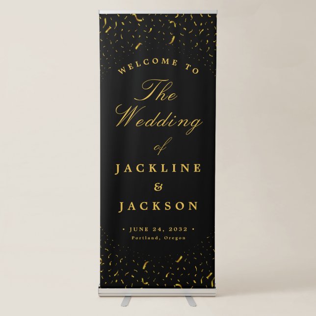  Wedding Welcome  Retractable Banner (Front)