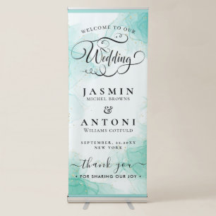 Wedding Welcome Retractable Banner