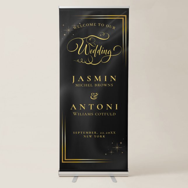 Wedding  Welcome  Retractable Banner (Front)