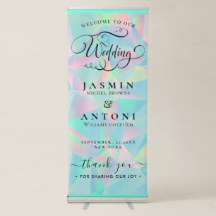 Wedding Welcome Retractable Banner