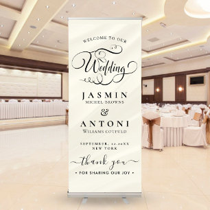 Wedding Welcome Retractable Banner