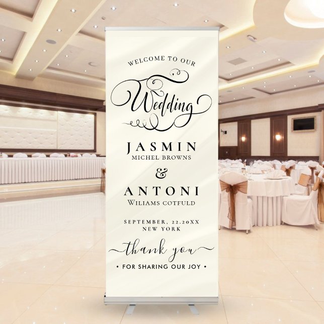 Wedding  Welcome  Retractable Banner (Creator Uploaded)
