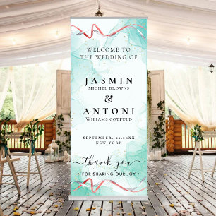 Wedding Welcome Retractable Banner