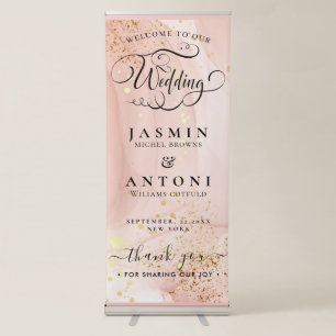 Wedding Welcome Retractable Banner