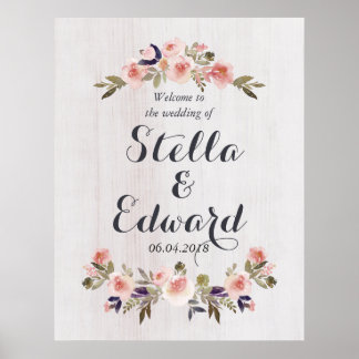 Wedding welcome sign