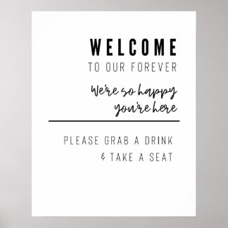 Wedding welcome sign