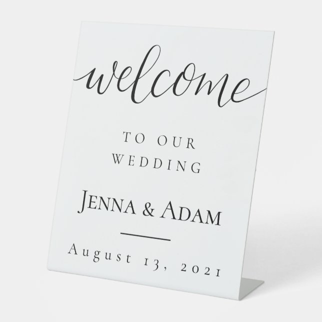 Wedding Welcome Sign (Front)