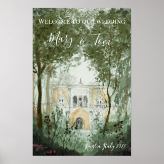 Wedding Welcome Sign Castle Dreams