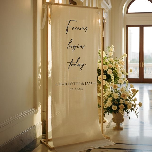 Wedding Welcome Sign, Linen Fabric Welcome Sign  (Creator Uploaded)