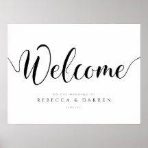Wedding Welcome Sign Personalized