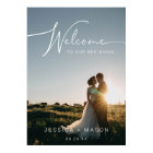 Wedding Welcome Sign Poster with Photo