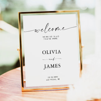 Wedding Welcome Sign, Reception Welcome Sign