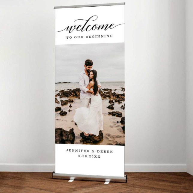 Wedding Welcome Sign Retractable Banner Template (Creator Uploaded)