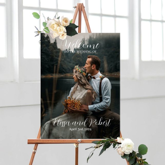 Wedding welcome sign with photo (Creator Uploaded)