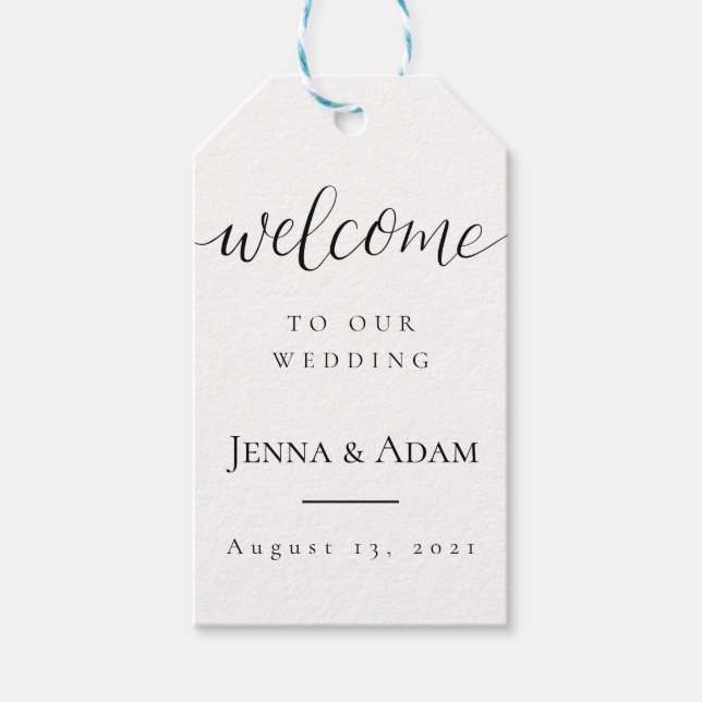 Wedding Welcome Tag (Front)