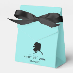 Wedding Welcome to Alaska Favour Box, State Map Favour Box