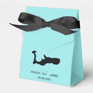 Wedding Welcome to Grand Cayman Map Favour Box