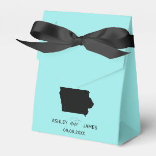 Wedding Welcome to Iowa Favour Box State Map