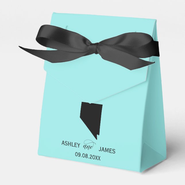 Wedding Welcome to Nevada Favour Box State Map (Front Side)