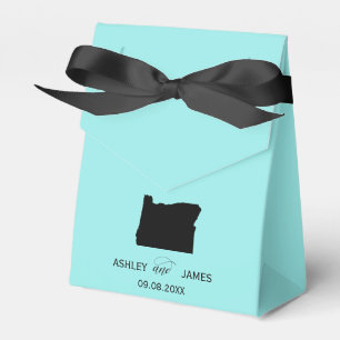 Wedding Welcome to Oregon Favour Box, State Map Box