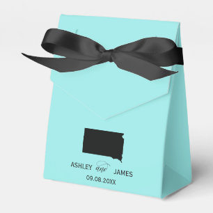 Wedding Welcome to South Dakota Favour Box, Map Favour Box
