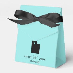 Wedding Welcome to Utah Favour Box, Map Box