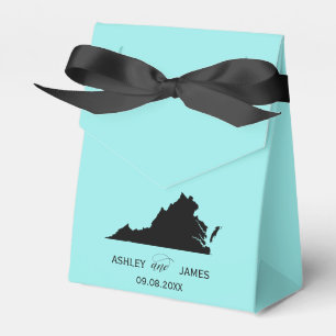 Wedding Welcome to Virginia Favour Box with Map