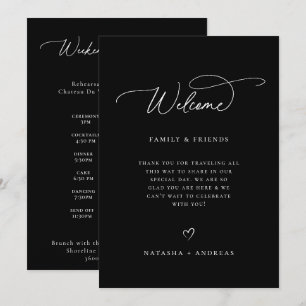 Wedding Welcome Weekend Timeline Programme