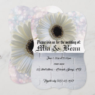 Wedding White Blossoms Romantic Destiny's Destiny Invitation