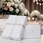 Wedding White Damask Classic Timeless Elegance Wrapping Paper<br><div class="desc">Wedding White Damask Simple Elegance Wrapping Paper</div>