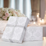 Wedding White Damask Simple Elegance Classic Wrapping Paper<br><div class="desc">Wedding White Damask Simple Elegance Wrapping Paper</div>
