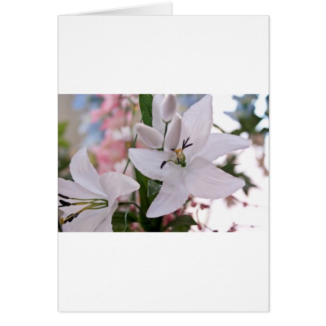 wedding white lily flowers floral flora love vines (Front)