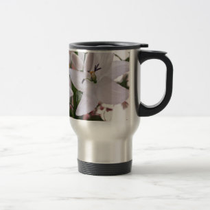 wedding white lily flowers floral flora love vines travel mug