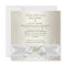 Wedding White Swans Cream Pearl Lace Damask SQ