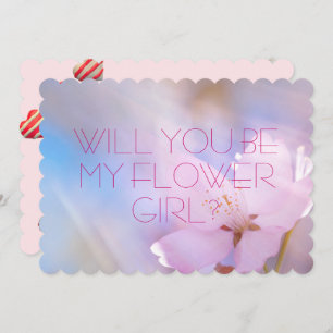 Wedding Will You Be My Flower Girl Invitation
