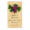 Wedding Wine Elegant Vintage Purple Grapes Custom