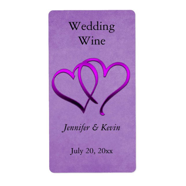 Wedding Wine Label (Front)