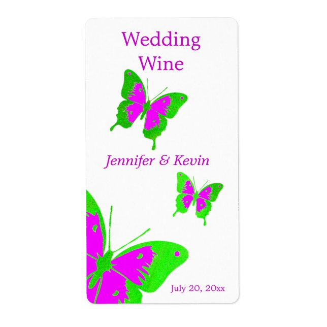 Wedding Wine Label (Front)